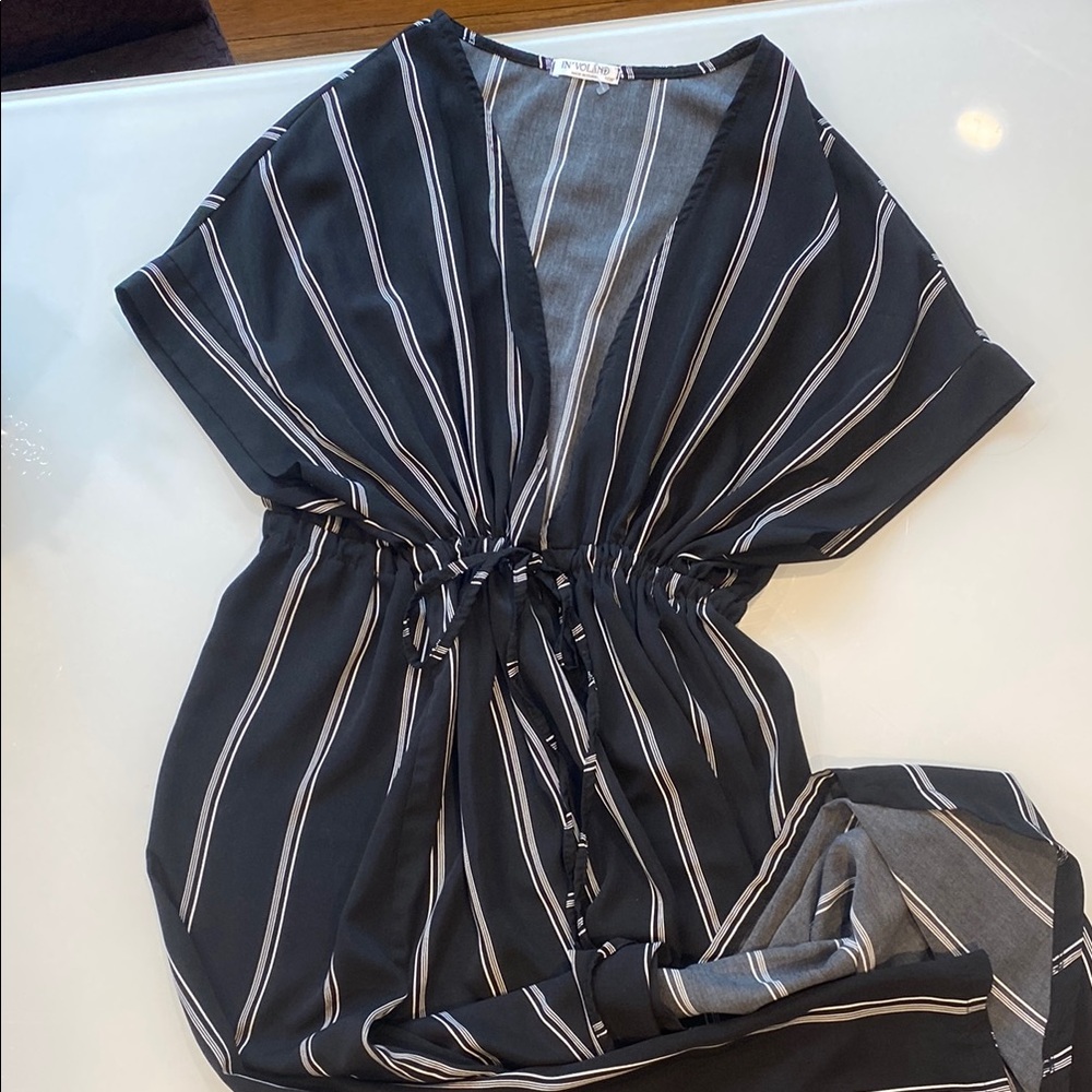 Black Striped Dress